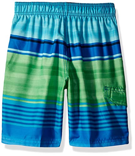 Image of Kanu Surf Boys' Victor Stripe Quick Dry Beach Board Shorts Swim Trunk