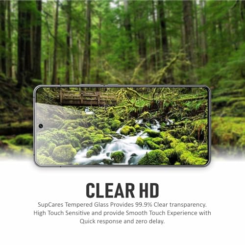 Image of SupCares Tempered Glass for iQOO 13 5G (6.82 Inch) With Installation Kit | 9H Edge to Edge Screen Protector | Black