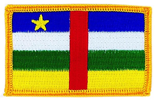 Akachafactory Patch écusson brodé Drapeau Republique Centrafricaine centrafrique