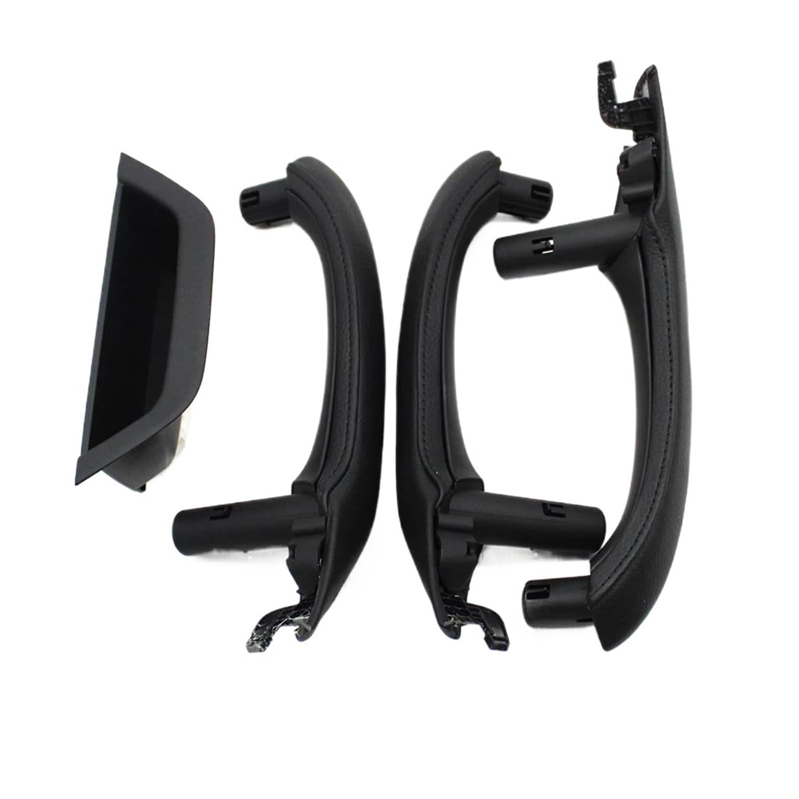 JYUTDW Left and Right Interior Door Handle Car Interior Door Handles Pull Accessories for BMW for X3 X4 F25 F26(LHD Black)
