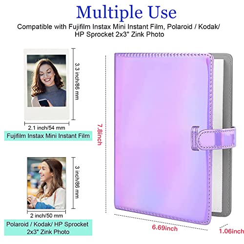 Frankmate 256 Pockets Mini Photo Album for Fujifilm Instax Mini Camera Leather Photo Album Bookshelf Picture Album Book Simple Design - Image 3