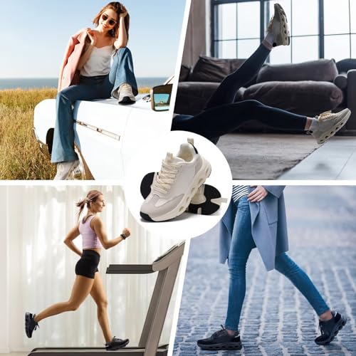 Women's Breathable Running Shoes, Shock-Absorbing Anti-Slip Lace-Up for Sports3