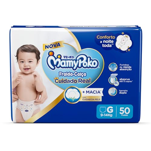MamyPoko Fralda-Calça Premium Seca G 50 Unidades