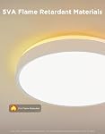 Govee Lumière de plafond intelligente Pro, 4300LM 15 De pouce, RGBIC 2700K-6500K 1 Emballage LED La fixation de la lumière de plafond fonctionne avec la matière Alexa, DIY Couleurs, Installation de lumière de montage Flush pour chambre, Salon