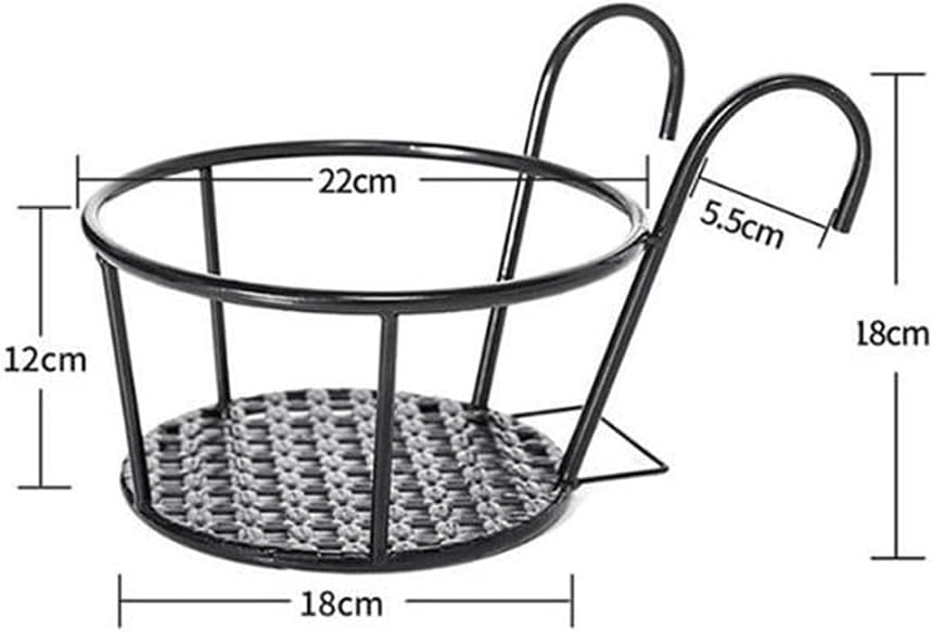 Metal Plant Stand Plant Shelf Hanging Rack Type Basin Window Shelf Stand Flower Home Balcony(E)