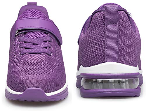 Anlarach Kids Toddler Shoes Boys Girls Athletic Running Shoes Air Cushion Sneakers For Toddler 7 Purple #TOP2