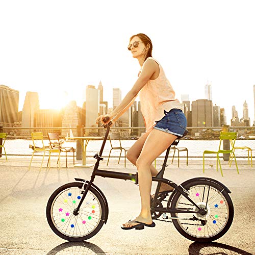 image for ACKLLR 210 Pieces Bike Wheel Spokes Beads, Colorful Bicycle Decoration