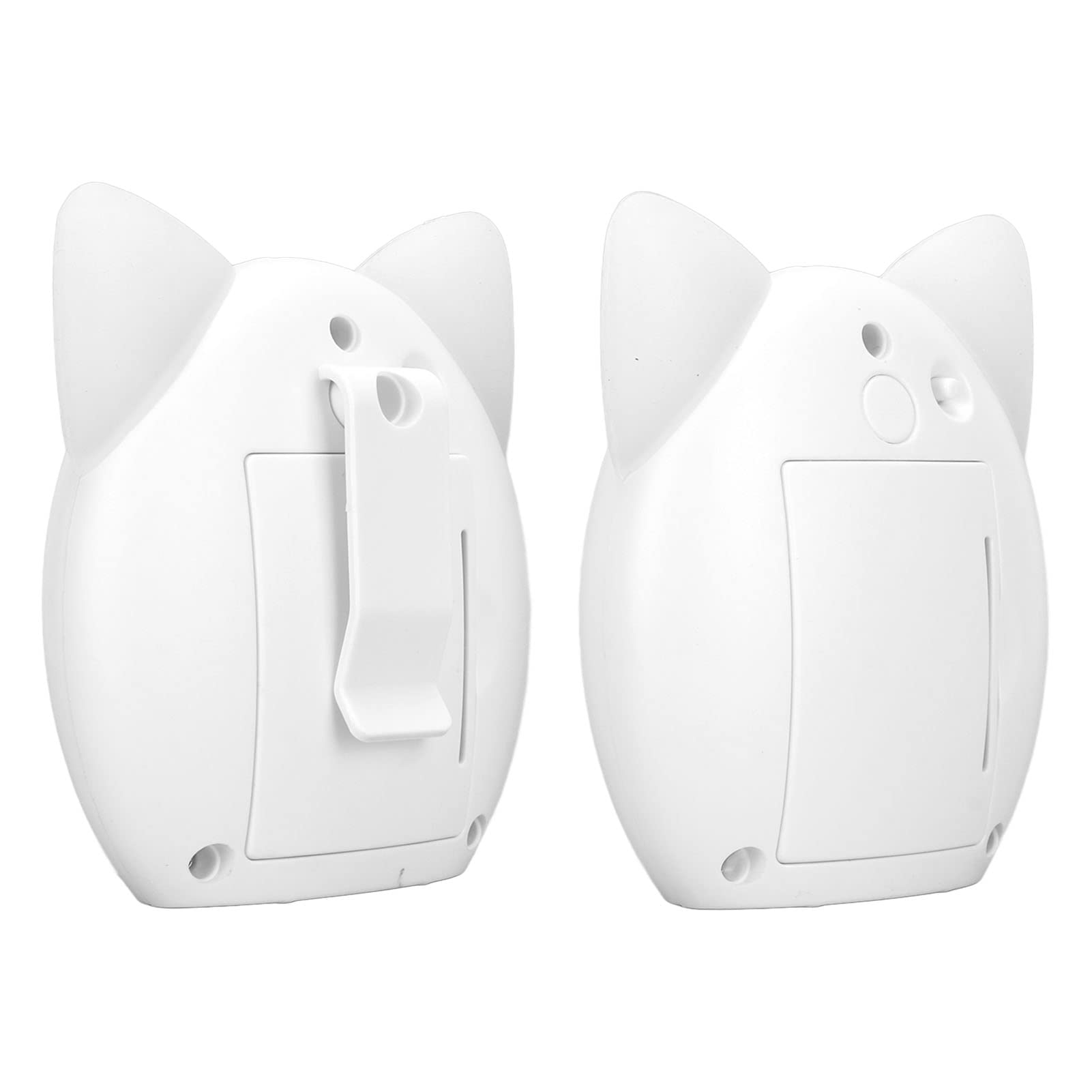 Baby Monitor Audio Digitale Wireless, Monitor Wireless Baby Voice Facile da Trasportare Trasmissione con Crittografia Digitale a Voce Chiara Bellissimo Modello con Luce Notturna per la Casa (Bianco)