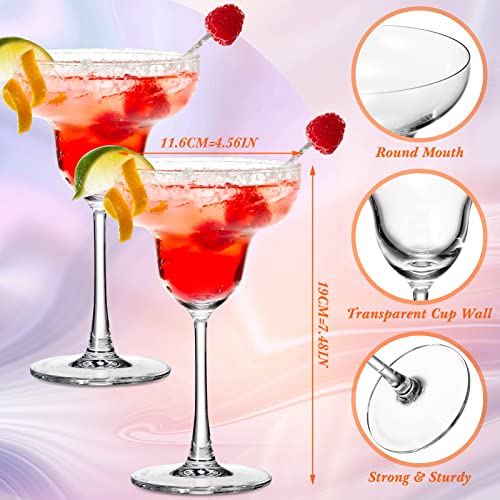 Urliner Set Of 8 14.5Oz Glass Margarita Glasses Dishwasher Safe Clear Margarita Glasses With Long Stem For Cocktail Martini Whiskey Wine Juice Wedding Festive Party Drinkware #TOP1