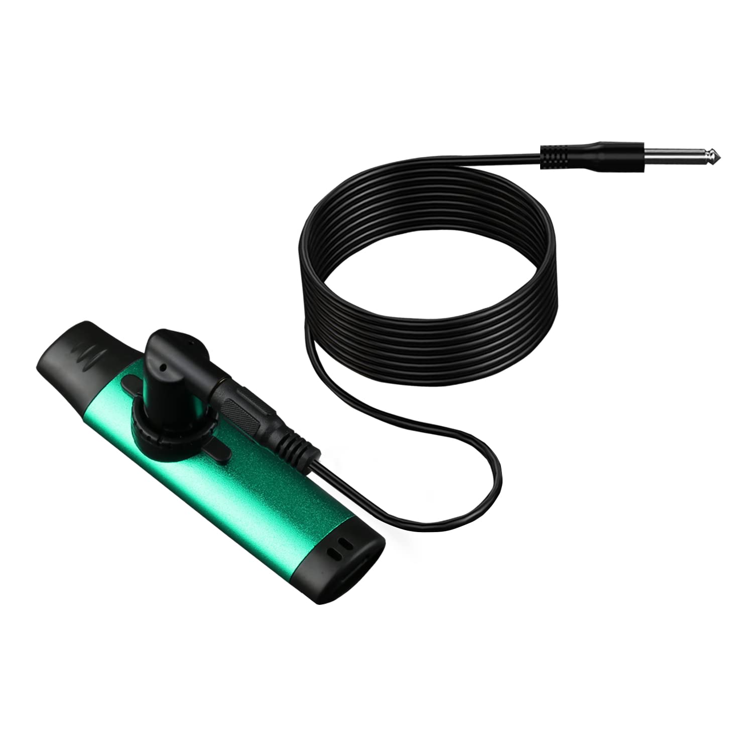 MEELAND Kazoo professional performance metal kazoo suitable for use with guitars, ukuleles and other instruments, niche easy to learn musical instruments /5 flutes Includes/ (Electro-acoustic green)