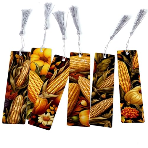 Marque-pages maïs Thanksgiving lot de 6 pour ne plus jamais perdre sa page