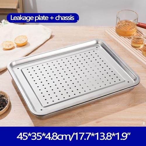 Bandeja de acero inoxidable elegante y duradera para postres 5