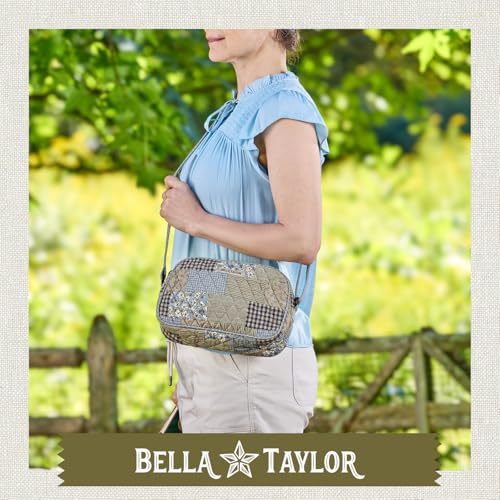 Image of Bella Taylor Simple Crossbody, Quilted Handbag for Women | Lightweight, 3-pocket compact quilted purse, hands-free carry, adjustable strap, machine washable, durable construction