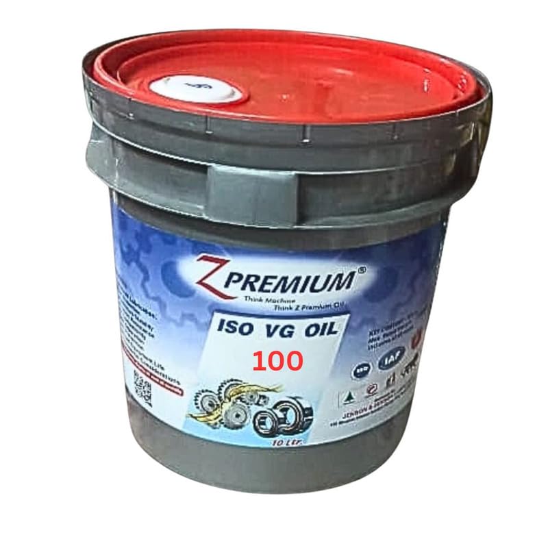 Image of ZPremium ISO VG 100 Oil -20 Litre| High Performance Industrial Lubricant | Precision Machinery Bearings & Spindles | Light Viscosity Smooth Flow | Wear Protection | Long Service Life