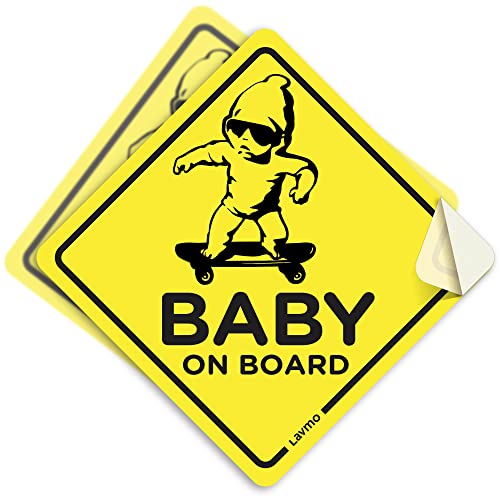 LAVMO Baby On Board Sticker For Cars (2 Pcs) - ...
