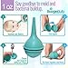 BoogieBulb Baby Nasal Aspirator and Booger Sucker for Smaller Newborns and Preemies - Cleanable and Reusable Nasal Bulb Syringe - Hospital Medical Grade Nose Suction - 1 Ounce