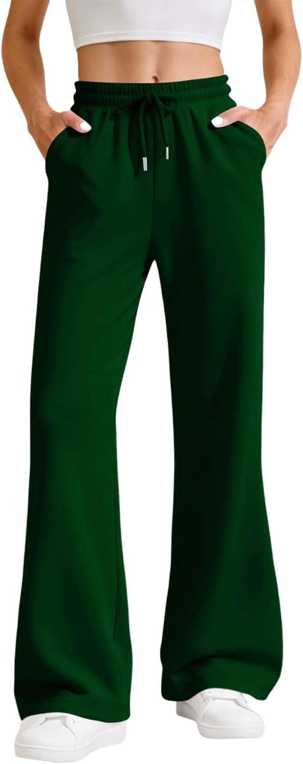 Women's Flared Lounge Pants with Pockets High Waisted Stretch Bootcut Yoga Sweatpants Comfy Pant 2026 Fashion