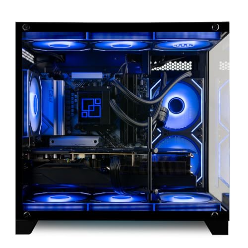 Image of Panorama Gaming PC (GeForce RTX 4090, 12-Core Ryzen 9 9900X CPU, 96GB DDR5 RAM, 2TB Gen4 SSD + 6TB HDD, Water-Cooled, WiFi 6E + BT, W11 Home) Best 2024 Prebuilt RGB Tower Desktop Computer for Gamers