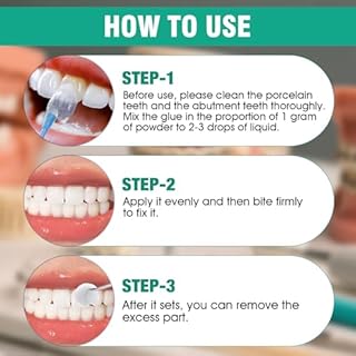 Cemento Dentale Definitivo, Kit Riparazione Denti, Cemento Dentale Fissa Ponti, Capsule Dentali e Denti a Perno