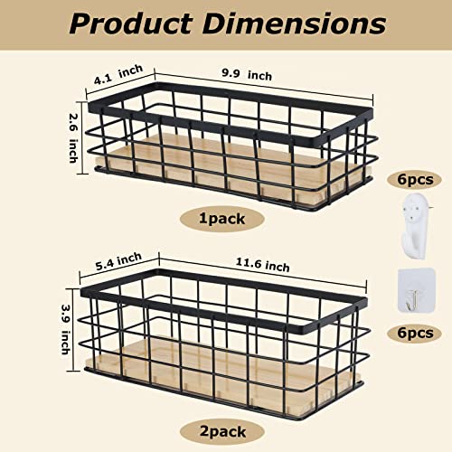 Dnanaol Small Wire Basket - 3Pcs Metal Basket For Storage, Small Basket For Kitchen Countertop, Bathroom Washstand, Living Room, Laundry Room, Dressing Table #TOP1