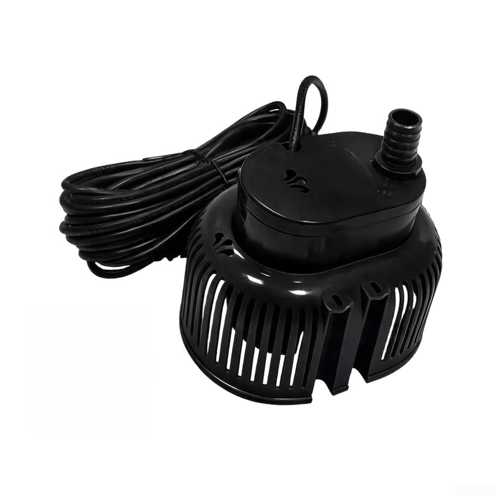 Bomba Piscina 75W Rápida Drenaje Agua Exterior Cable 7.6M Sumidero Jardín 850GPH(Black EU)