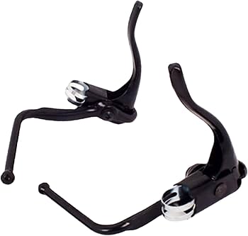 Amazon | Perfk 2x 自転車ダブルブレーキレバー、自転車ハンドル