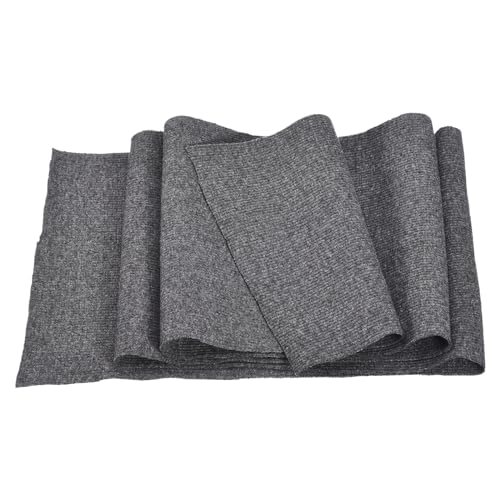 Image of MECCANIXITY 39 inch Elastic Cuffs Ribbed Trims Cotton Fabric Knit Rib Stretch Tape Cuff Sleeve Waistband for Sewing, 6 inch Wide Dark Grey
