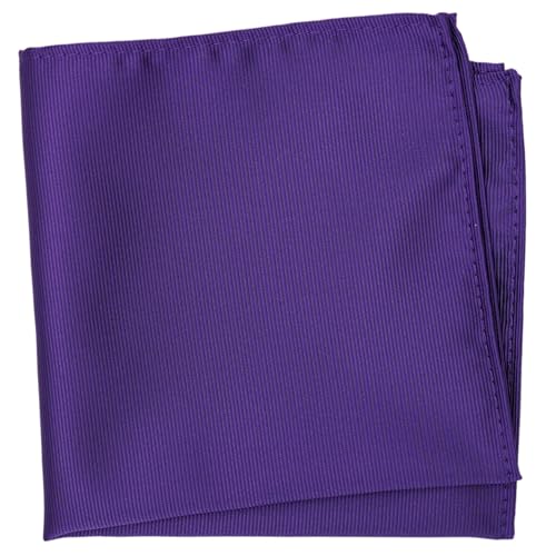 Image of Solid Pocket Square for Men's Suits and Blazers