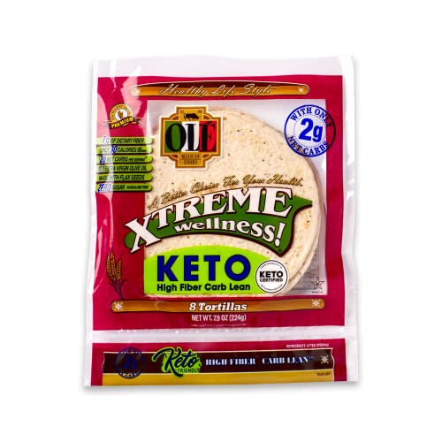 Olé Xtreme Wellness® White Keto Certified | 5.5" Flour Tortillas |Keto Certified |Low Carb | 7.9 Oz.| 8 Count (Pack Of 4) #TOP21