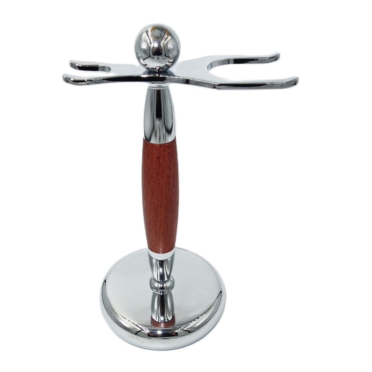 Porta rasoio Pratico supporto for pennello da uomo for rasoio, kit porta pennello da barba in acciaio inossidabile in palissandro moda, set da barbiere professionale for strumenti da barbiere