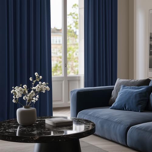 Image of Deconovo Room Divider Curtains for Living Room 84 Inches Long, Door Curtain