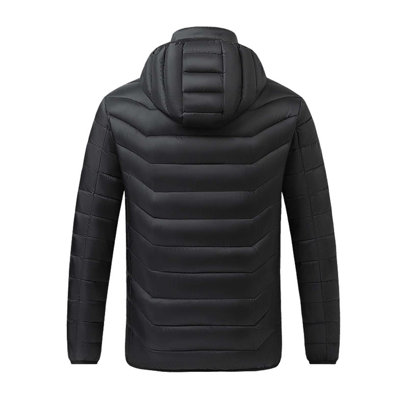 Giacca Riscaldato con Cappuccio 2024 Offerte Piumino invernale Uomo Donna 21 Zone di Riscaldamento 4 Pulsanti di Controllo Calda con Porta di USB Cappotti Impermeabile per Il Lavoro Sci Giacca Moto