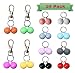 RYPET Cat Collar Bells (24 Pack), Strongest & Loudest Dog Collar Bells, Bell Training Charm Pendants for Pet Cat Dog Necklace Collar
