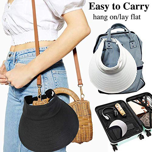 2 piezas visera de ala ancha para mujer miniatura 5