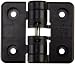 Sugatsune HG-YJ50BL Polyacetal Detent Hinge with Holes, 50mm Leaf Height, 60mm Open Width, 5 lbs inch Torque, Black