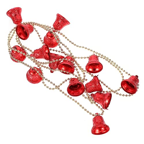 Ciieeo 3pcs Creative Christmas Bell String Decoration for Tree Festive Wall and Door Hanging Chain for Holiday Home Decor