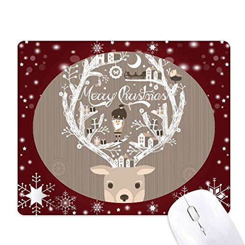 Tapis de souris Noël hiver flocon de neige grand confort pour ordinateur portable et bureau