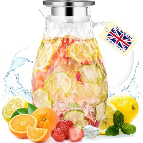 10 Best Glass Pitchers in 2022 - Top Picks with Ultimate Guide 21 Borosilicate Glass Pitcher with Lid and Spout  - Key Features