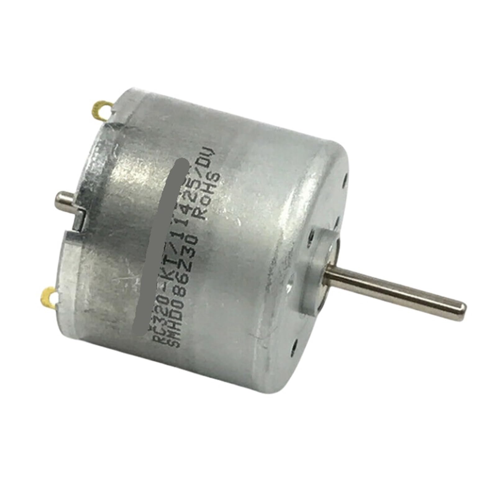 HSMQUBDBX Electronic Starter RC320-KT/11425 DC 6V 9V 12V 8300RPM 24mm Round Spindle Solar Power Electronic Starter 15mm Long Shaft