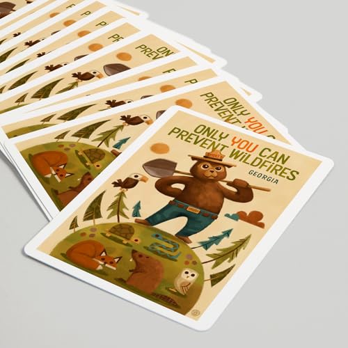 Juego de Cartas Poker Smokey Bear 52 naipes miniatura 5