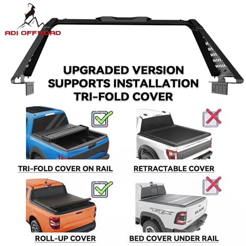 Image of Sport Roll Bar with Molle Panels for Pickup Truck | F-150, F-250, F-350, Silverado Sierra Ram 1500 2500, Tundra, Titan XD | No Drilling Complete Bolt-On Installation