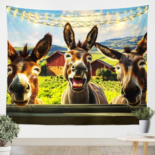 Tapisserie murale animaux de la ferme grand format tissu de qualité XL