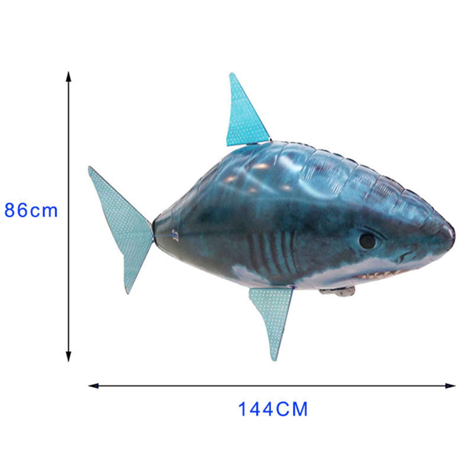 squalo telecomandato volante,squalo gonfiabile telecomandato,pesce volante telecomandato,squalo telecomandato palloncino, gonfiato RC Palloncino Gonfiabile Giocattolo Squalo Clown Pesce Bambini-B