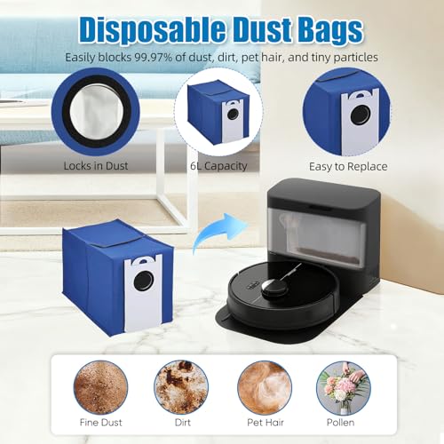 Image of 14-Piece Ultravision Replacement Parts Kit for bObsweep Ultravision /Ultravision Pet Robot Vacuum - Includes 1 Main Brush, 4 Side Brushes, 4 HEPA Filters, 4 Dust Bags & 1 Cleaning Tool