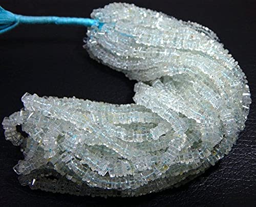 Turquoise Sleeping Beauty naturelle en perles lisses 5mm pour joaillerie artisanale