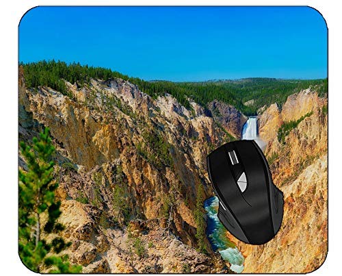 Preisvergleich Produktbild Büromaus Pad Nature River Wasserfall Landschaft rutschfeste Gummi Mousepad