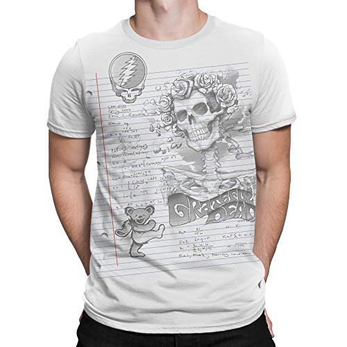T-shirt Grateful Dead Sketch blanc : le vêtement doux qui ne se déforme pas