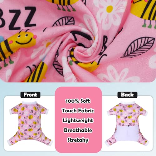 Image of CuteBone Small Dog Pajamas Shirt Stretchy Summer Puppy Pjs Soft Cat Onesies Pet Clothes for Daily Wear DA24M