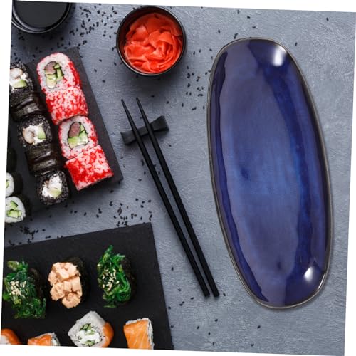 Plato sushi de cerámica IMIKEYA pequeño para servir miniatura 5