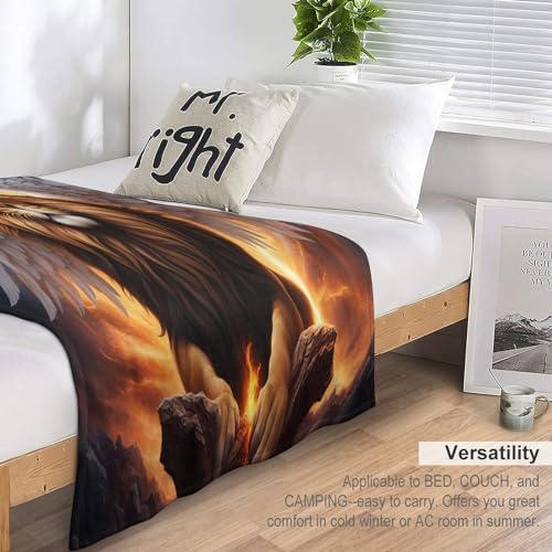 Manta de forro polar de león para sofá y cama 130x150 cm 7